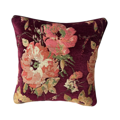 IMPERIA Kırlent Kılıfı · Bloom Kadife, Bordo