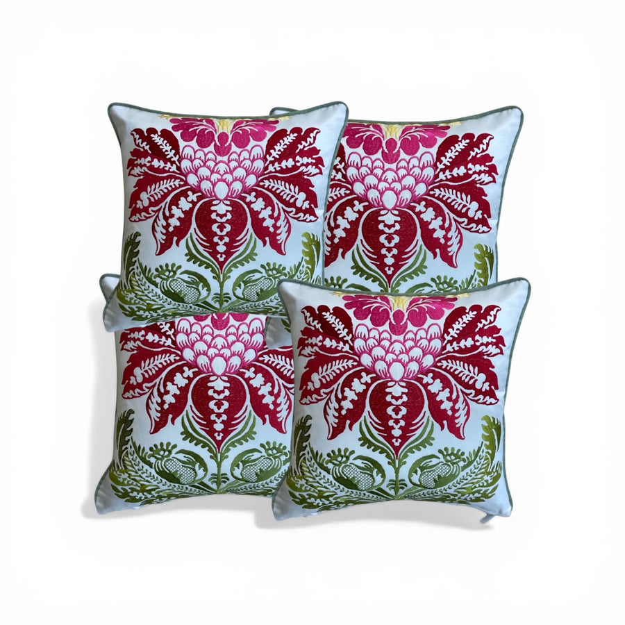 4 lü Nakışlı Yastık Seti |Kırlent 1016