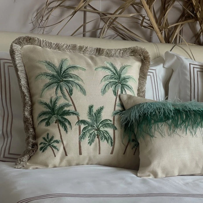TROPICAL - Caribbean Palms Yatak Runner Seti