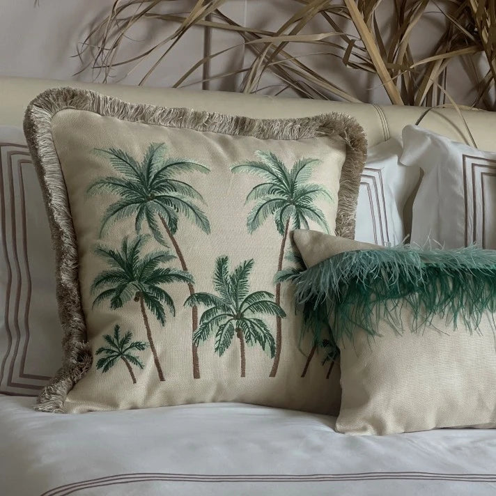 TROPICAL - Caribbean Palms Yatak Runner Seti