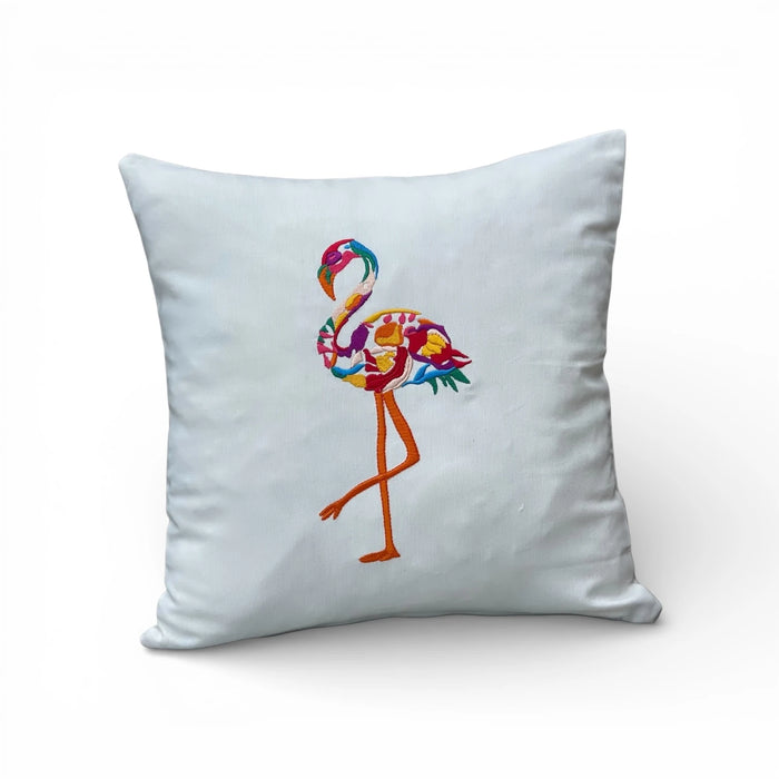 PALMPARADISE - Flamingo Nakışlı Dekoratif Yastık Kılıfı | Kırlent