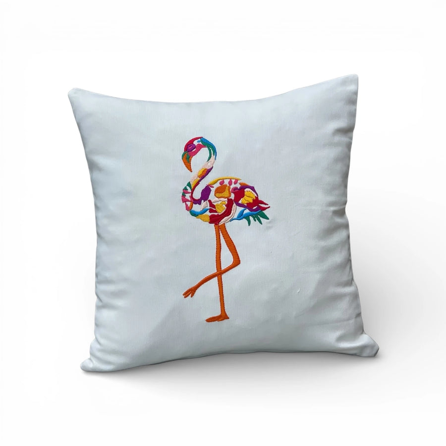 PALMPARADISE - Flamingo Nakışlı Dekoratif Yastık Kılıfı | Kırlent