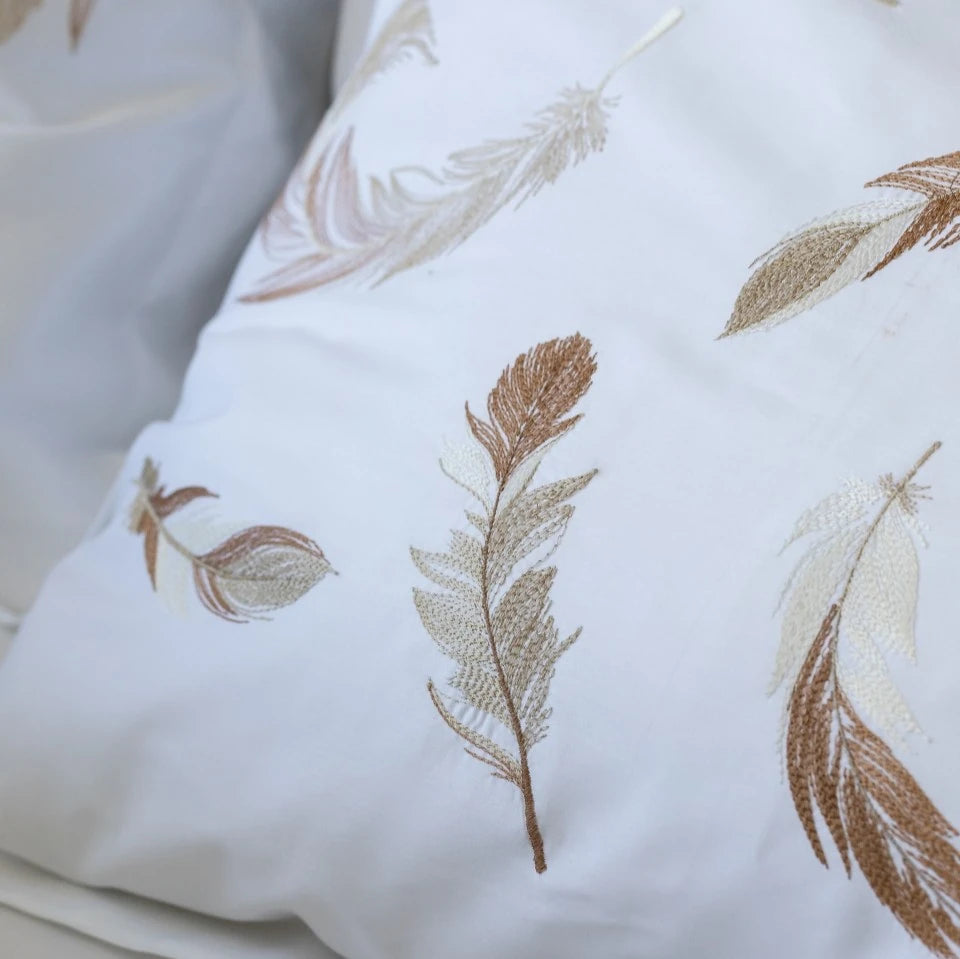 Kuş Tüyü Nakışlı Tek Kişilik Nevresim Takımı 160*220 cm