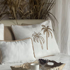 TROPICAL - Twin Palms Yatak Örtüsü | Krem