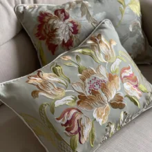 Yeşil Bordo 2 li Yastık Kılıf Seti