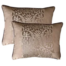 Vizon Gri Jakarlı Kırlent 2'li Kılıfı 35*45 cm