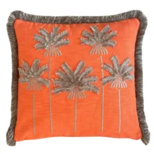 Palm Paradise Oranj Kırlent Kılıfı