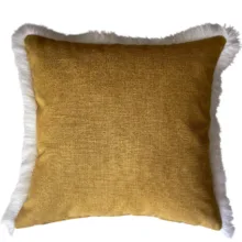 Banana Twist Hardal Renk Kırlent Kılıfı