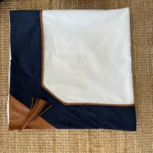 Marine Collection  120*150 cm Deri Bantlı Şal