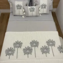 Silver Palm Runner Set