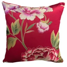 Kırmızı Nakışlı Kırlent Kılıfı 43 *43 cm