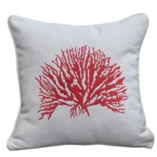 Marine Mercan Nakışlı Kırlent Kılıfı 45 *45 cm