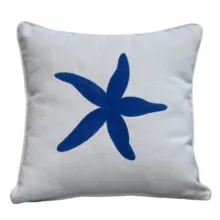 Marine Collection Lacivert Deniz Yıldızı Nakışlı Kırlent Kılıfı 45 *45 cm Deniz