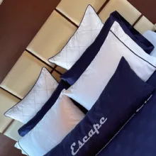 Marine Lacivert Biyeli Başyastık Kılıfı 2 li 50*70 cm