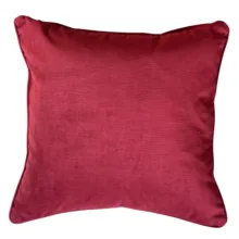 Ruby Bordo Kadife Yastık Kılıfı