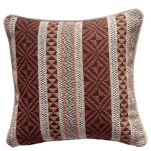 Luca Co. Desenli Kiremit Yastık Kılıfı