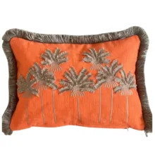 Palm Paradise Oranj Kırlent Kılıfı 35*50 cm