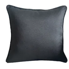 Kırlangıç Balıksırtı Siyah 50*50 Yastık Kılıfı